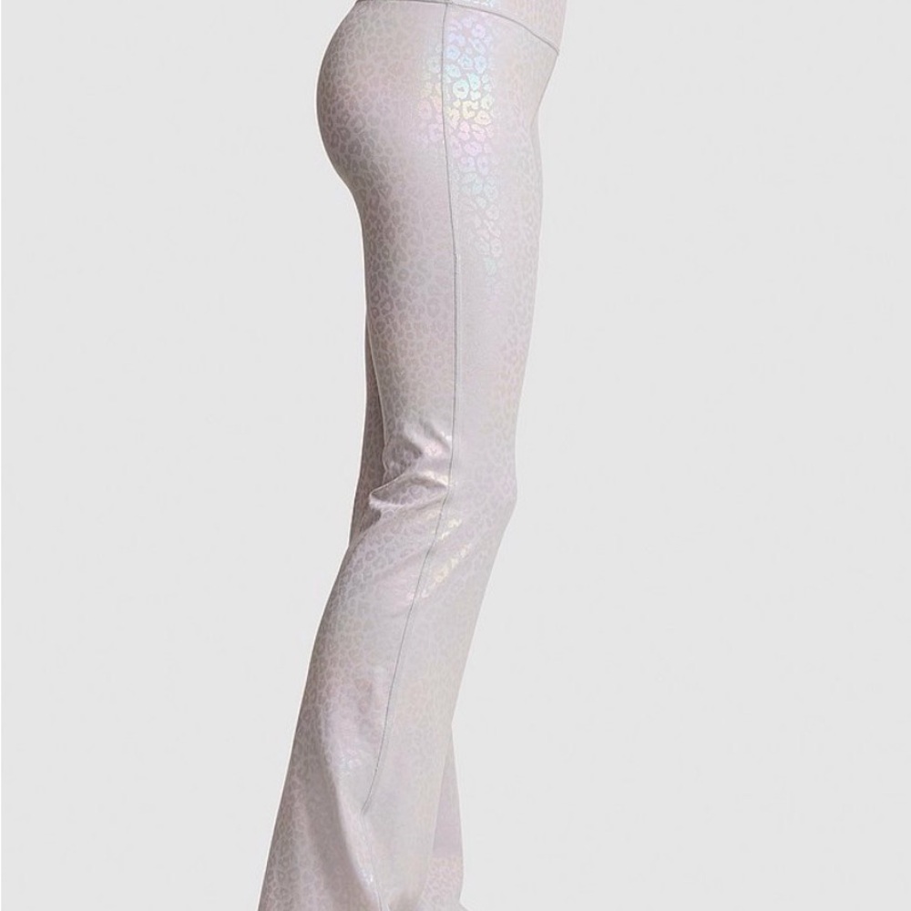 PINK Victoria's Secret Iridescent White Leggings